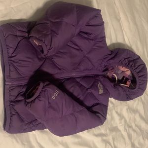 Purple Children’s North Face Puffer Coat